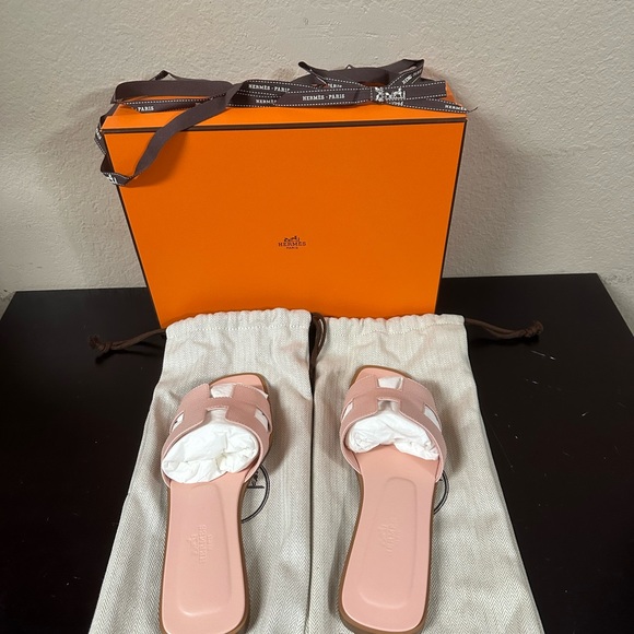 Hermes Shoes - Authentic Hermes Pink Women's Sandals